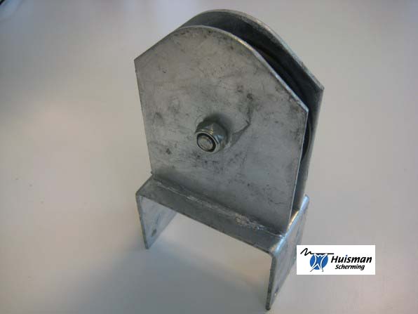 Omkeerwiel 100x50 incl. gemonteerd 4" wiel (art. 451430)