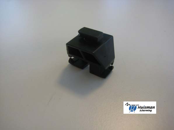 Slijtblok profiel (zwart kunststof) (art 607803)