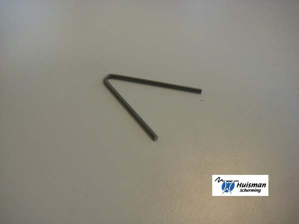 Eindveertje RVS geschikt voor Valk profielen (art. 607805)