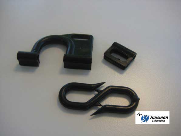 Triple set compleet (3-delig) zwart kunststof)