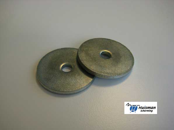 Doekgewicht ringen (set van 2 ringen) electrolitisch verzinkt (art 667300)