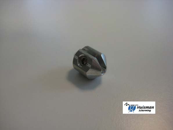 Kabelklem aluminium tbv 3mm kabel incl. stelschroef (art. 668380)